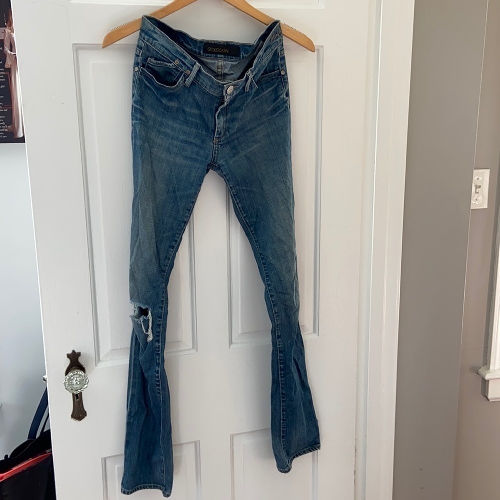 Goldsign Blue Skinny Jeans